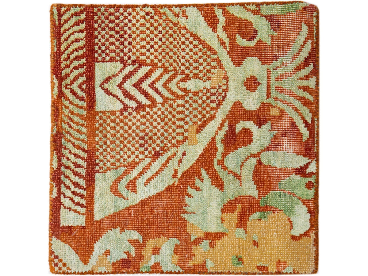 Modern Persian Wool and Silk Custom Rug