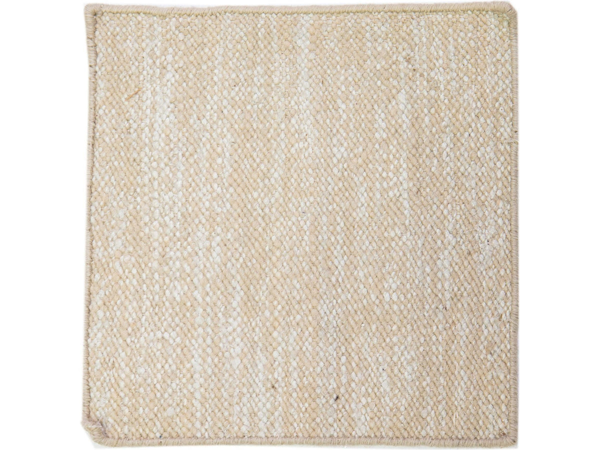 Modern Kilim Wool and Sari Silk Custom Rug