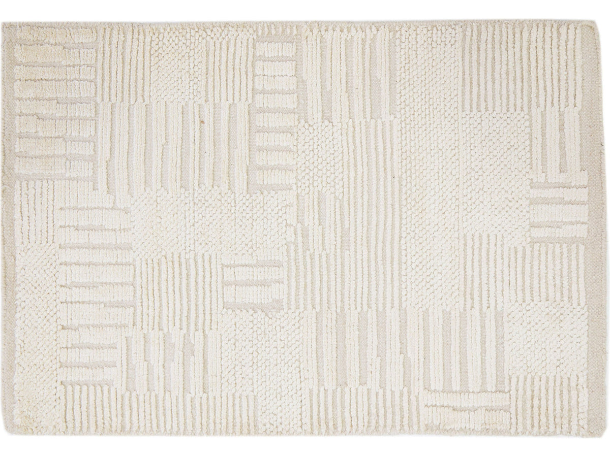 Modern Moroccan Silk Custom Rug