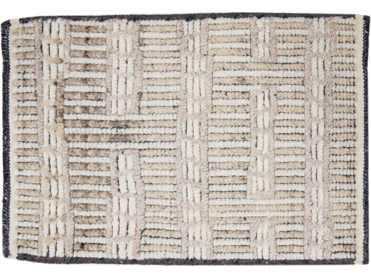 Modern Moroccan Wool Custom Rug