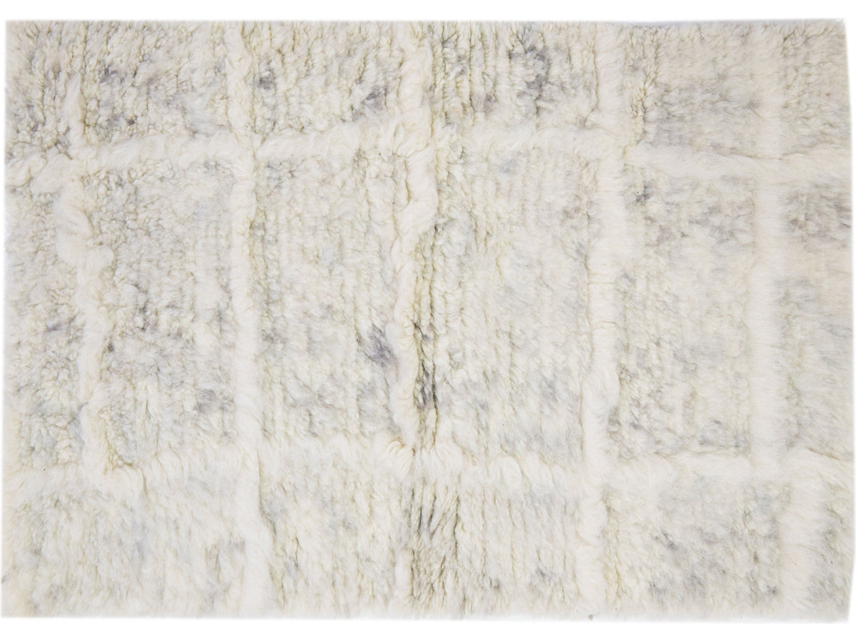 Modern Moroccan Wool Custom Rug