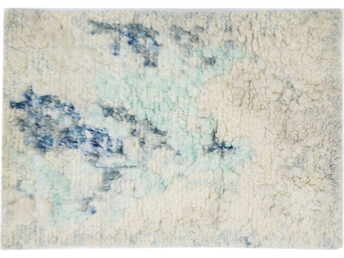 Modern Moroccan Wool Custom Rug