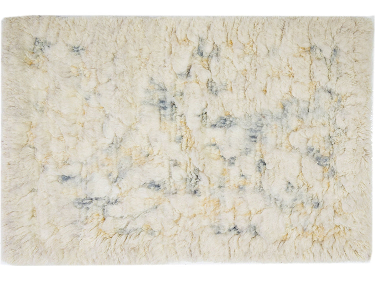 Modern Moroccan Wool Custom Rug