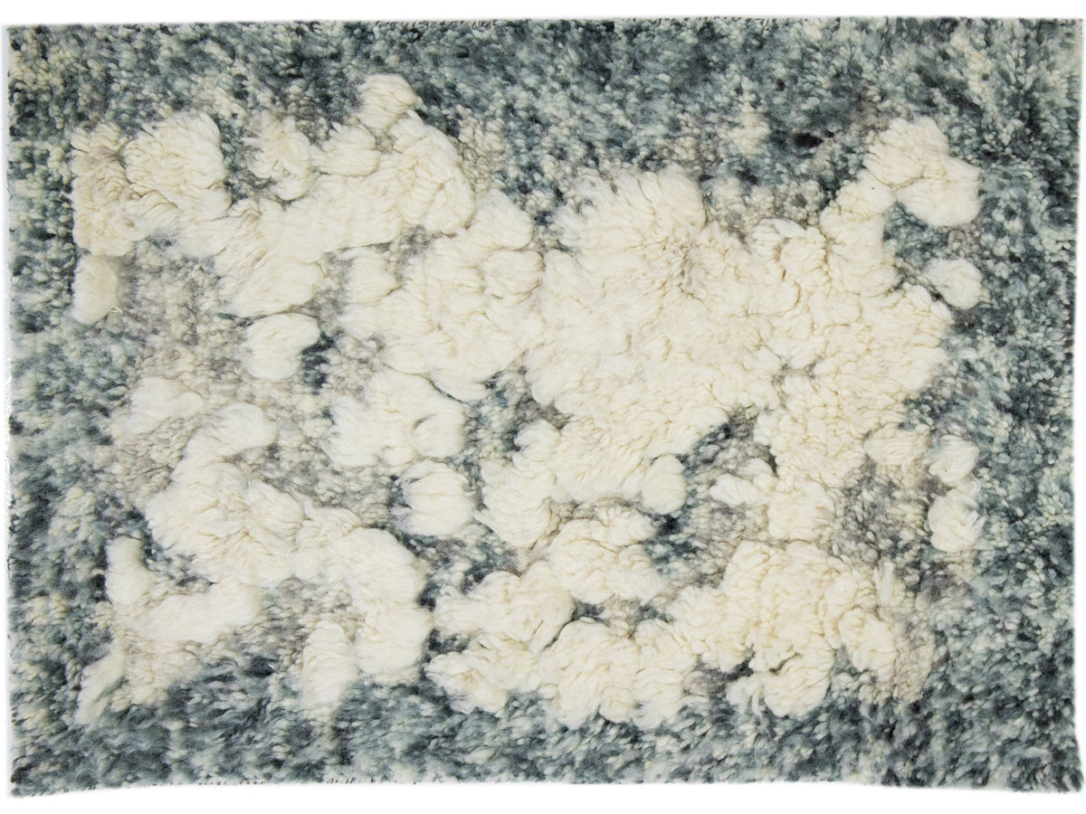 Modern Moroccan Wool Custom Rug