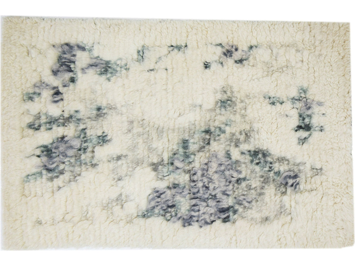Modern Moroccan Wool Custom Rug