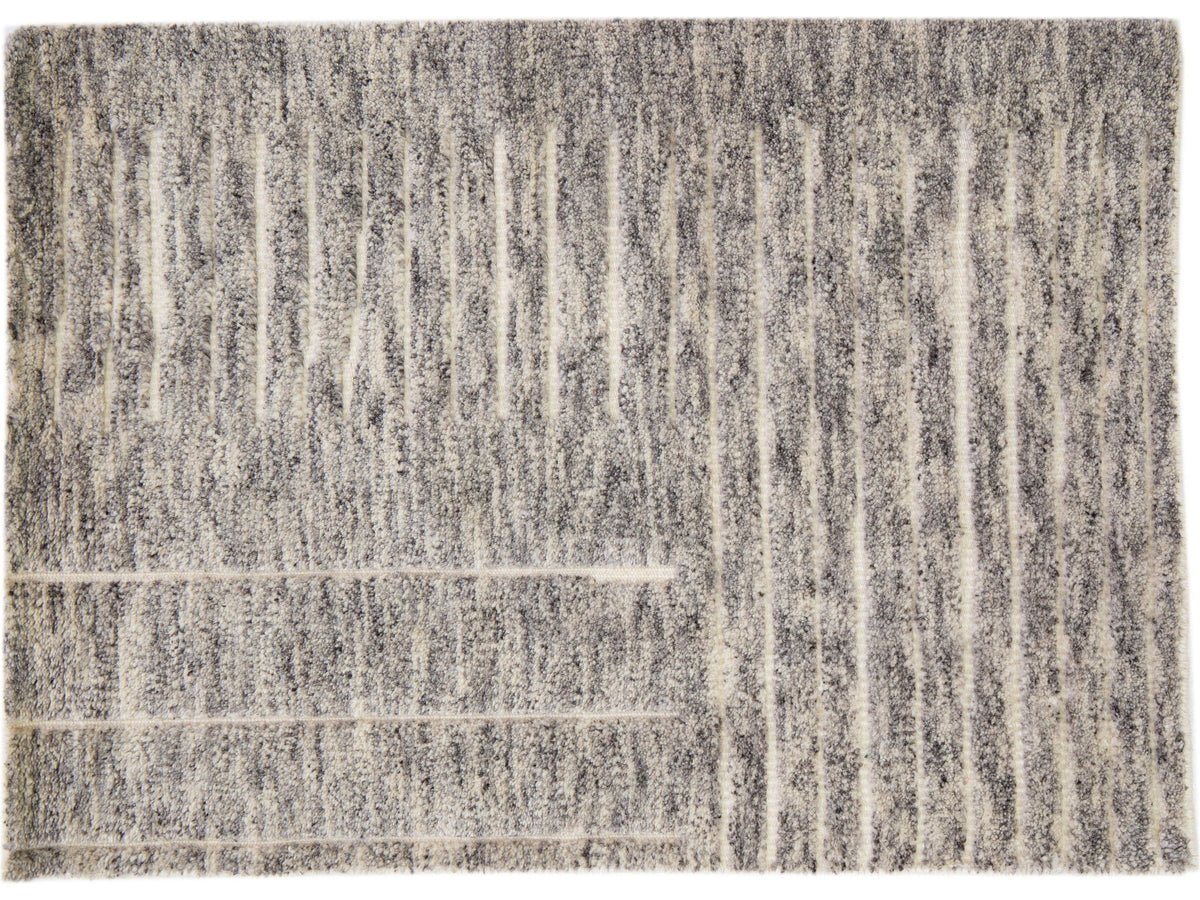 Modern Moroccan Wool Custom Rug