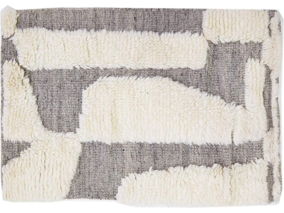 Modern Moroccan Wool Custom Rug