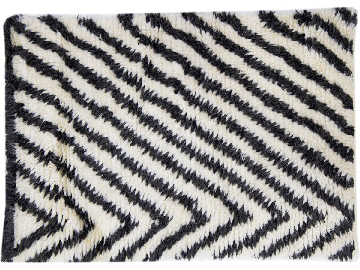 Modern Moroccan Wool Custom Rug