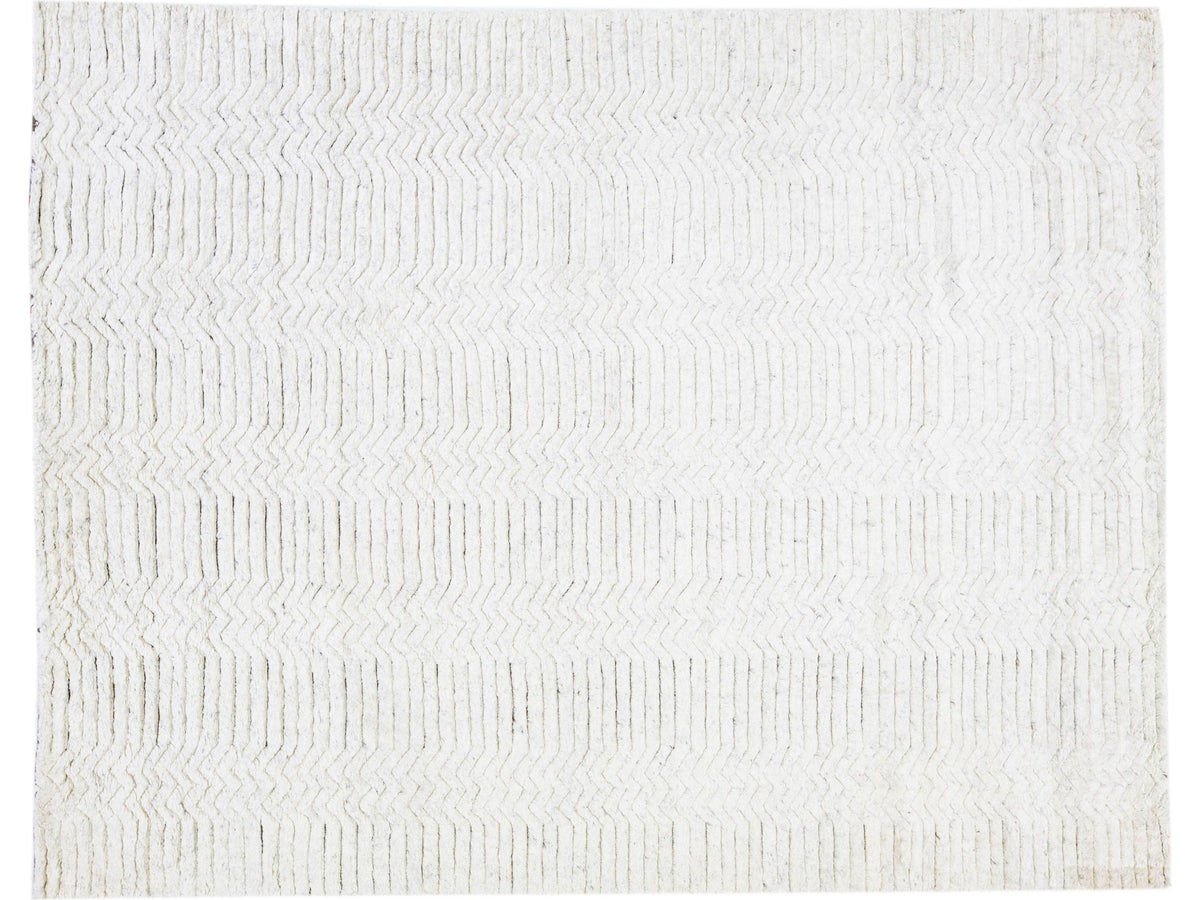 Modern Moroccan Wool Rug 8 X 10
