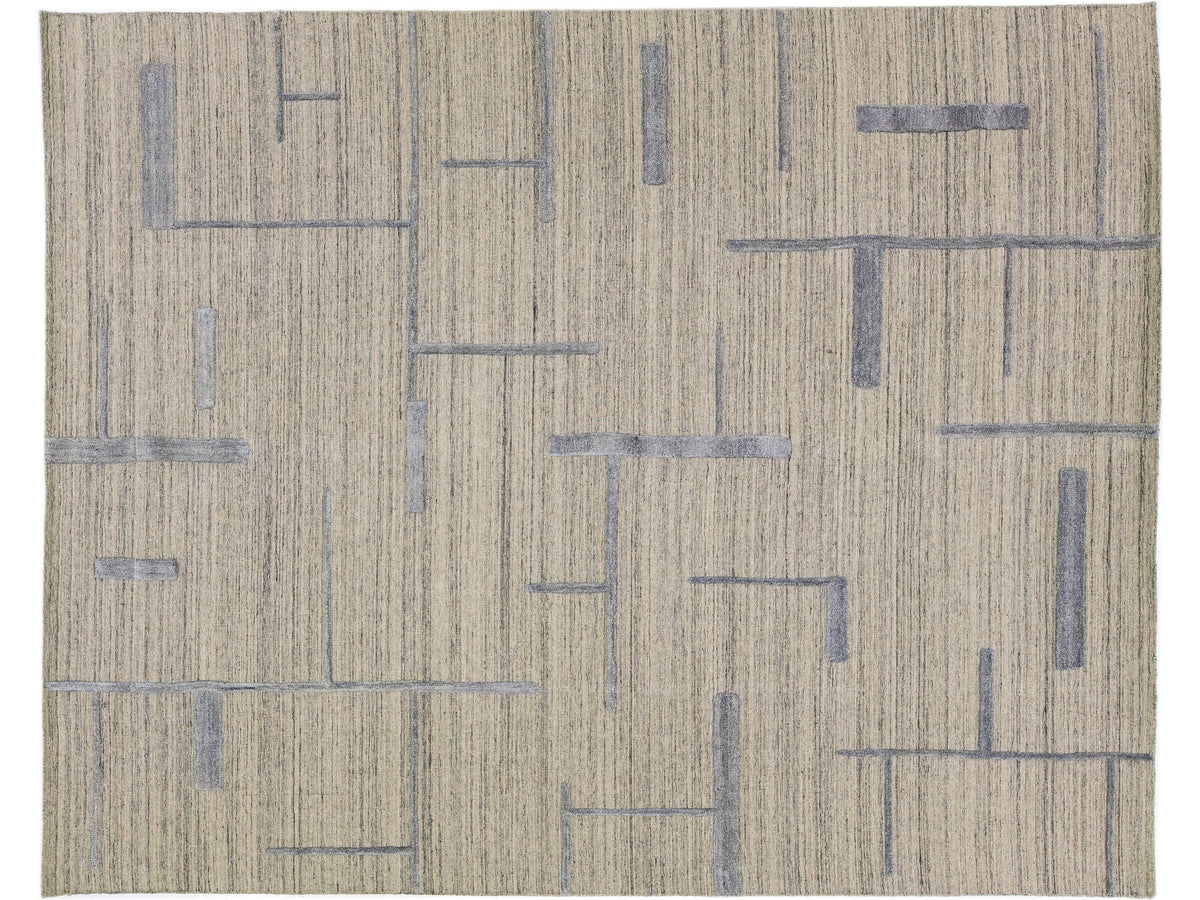 Modern Wool Rug 8 X 10